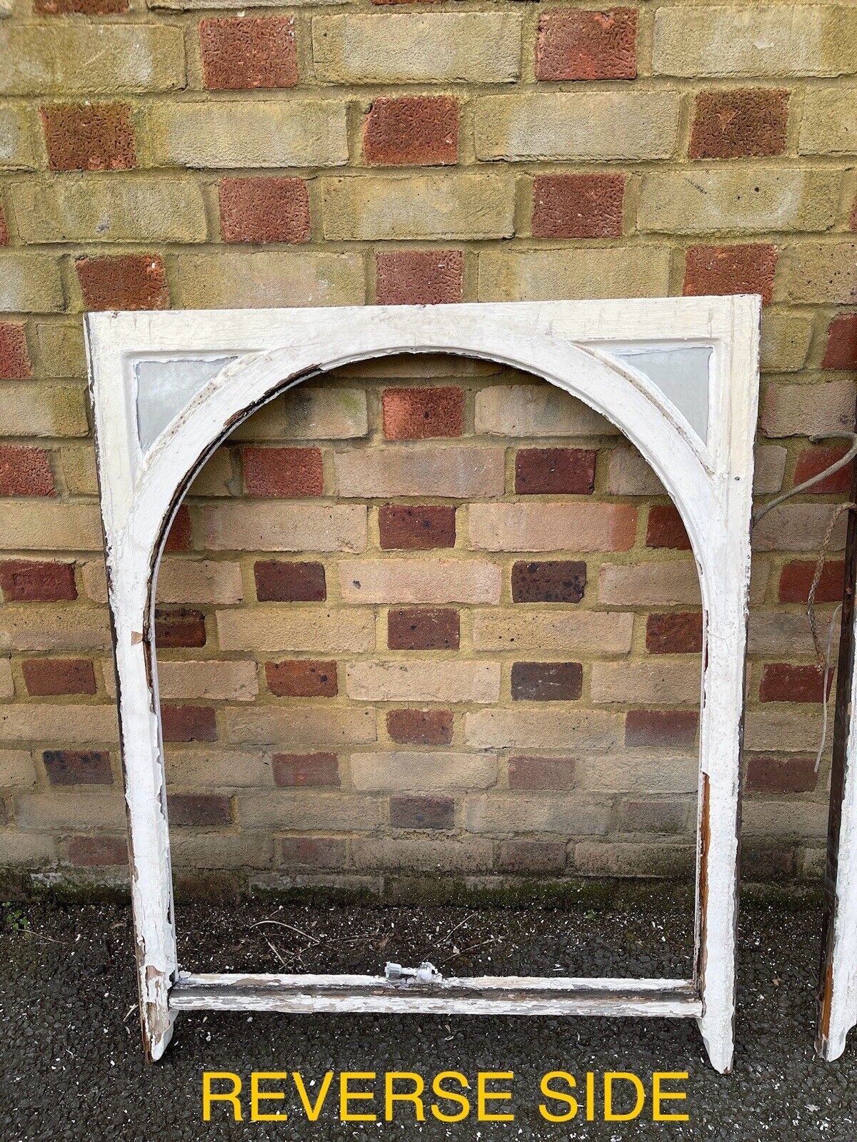 Job Lot of 3 Reclaimed Old Edwardian Arch Wooden Sash Windows 760 x 957mm