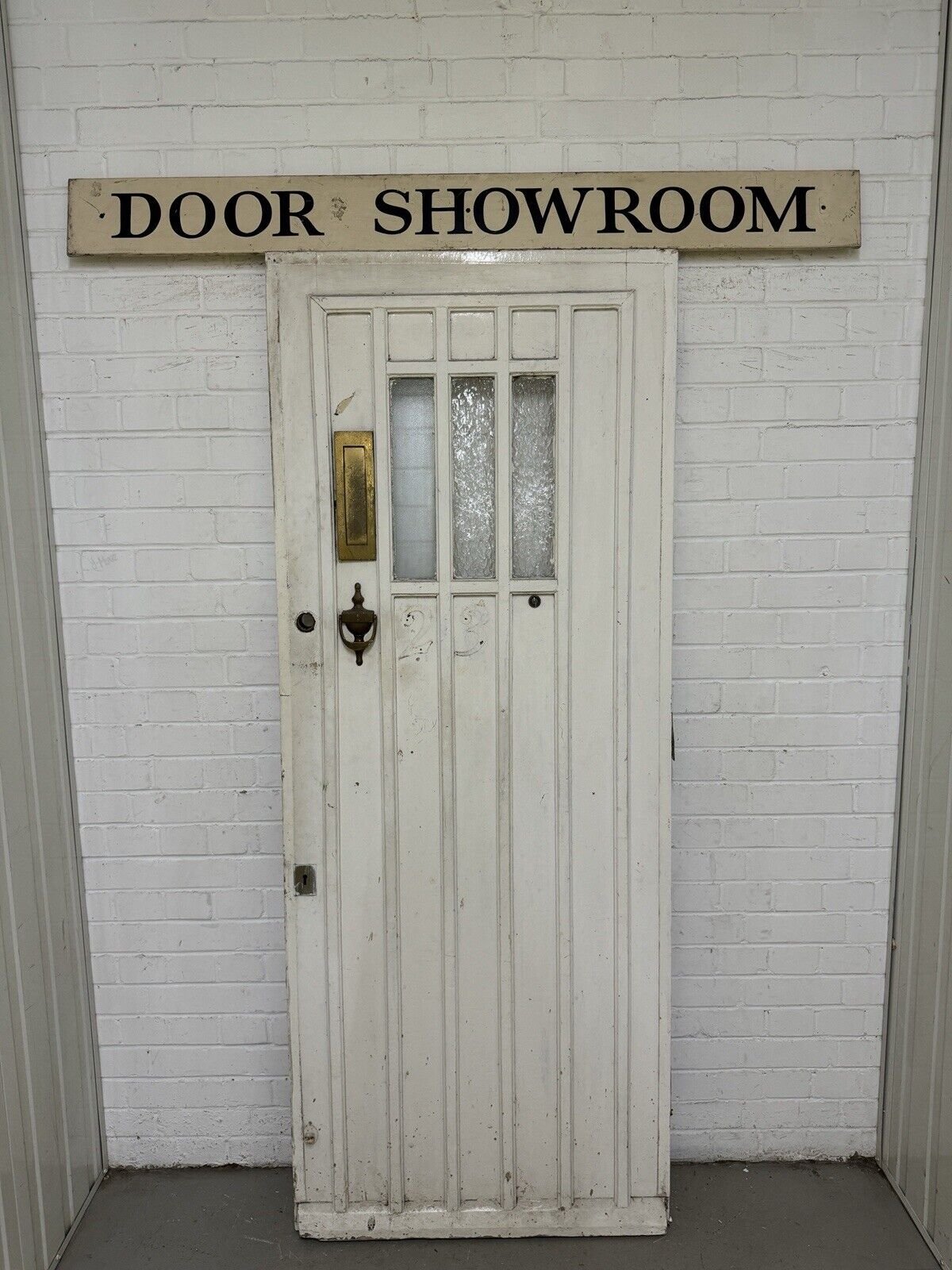 Reclaimed Old Arts and Crafts Victorian Wooden Front Door 2023 x 805mm