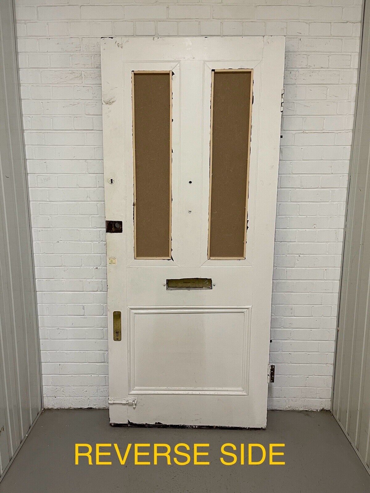 Reclaimed Victorian Edwardian Wooden Panel Front Door 2120 Or 2115 x 915mm