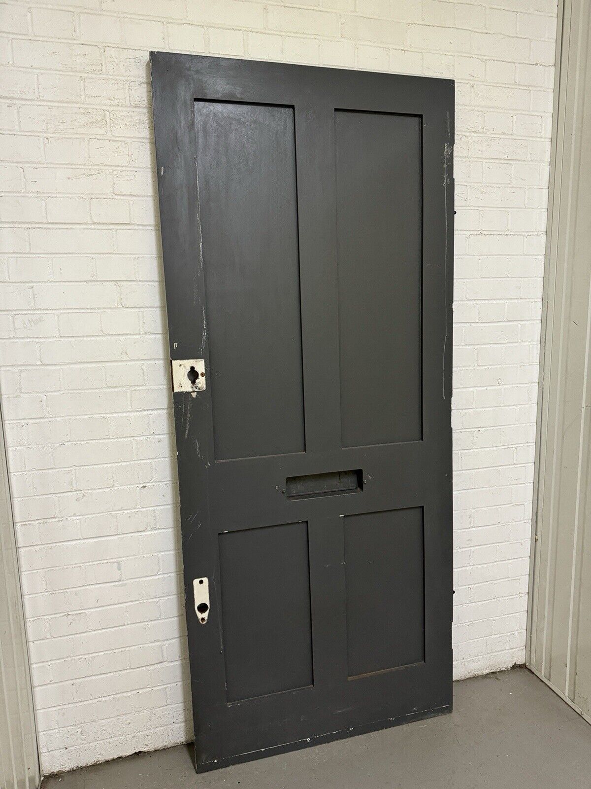 Reclaimed Old Victorian Edwardian Wooden Panel Front Door 2130 x 913mm