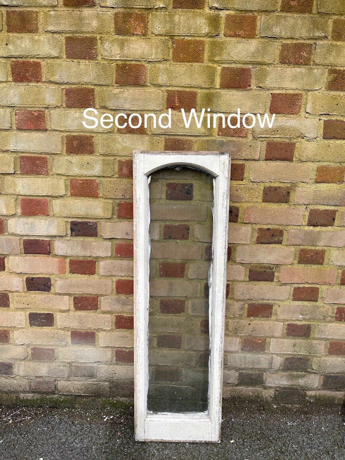 Job Lot Of 3 Reclaimed Old Edwardian Arch Wooden Windows 1095 x 300mm