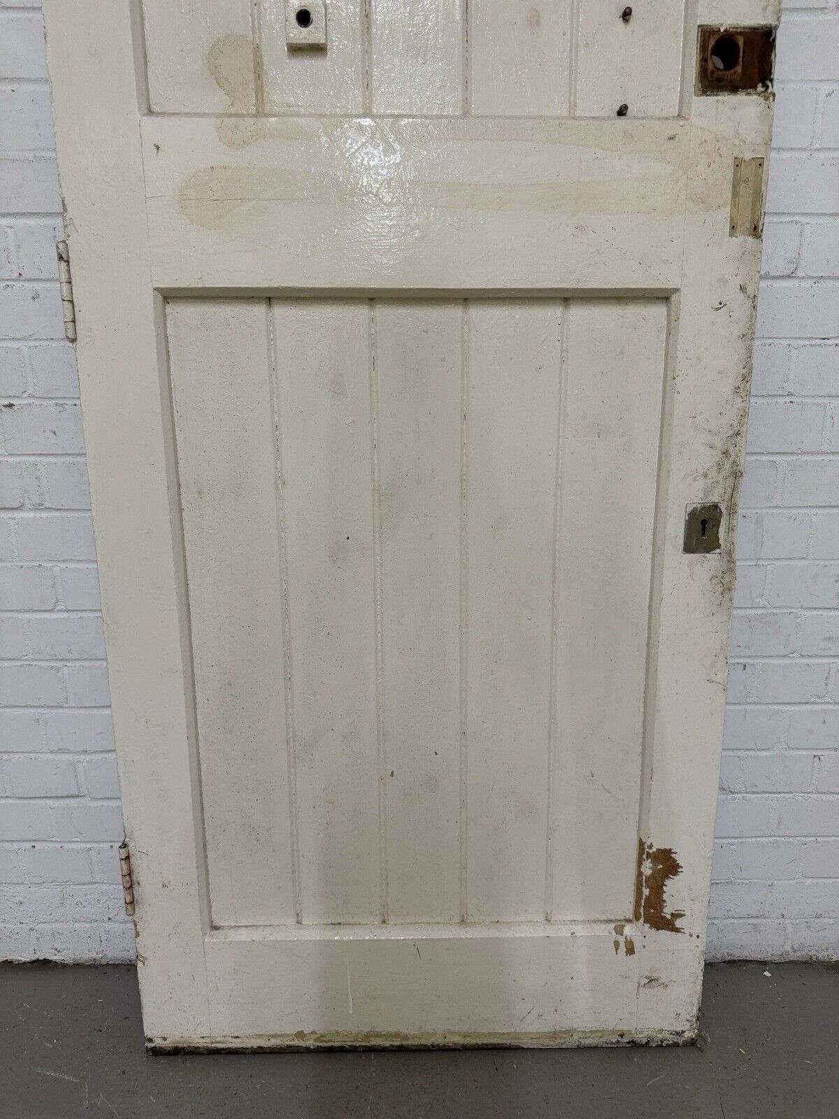 Reclaimed Old Arts and Crafts Victorian Wooden Front Door 2023 x 805mm