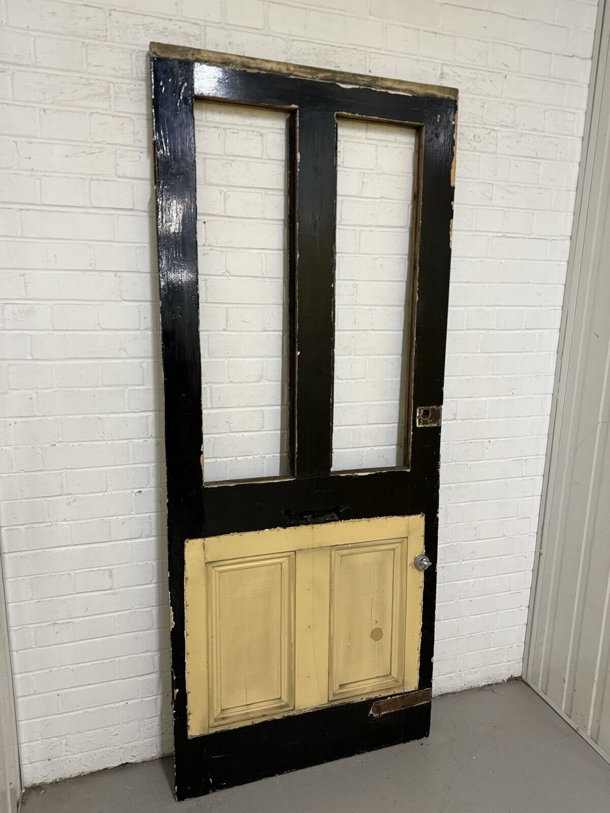 Reclaimed Old Victorian Edwardian Wooden Panel Front Door 2075 or 2080 x 855mm
