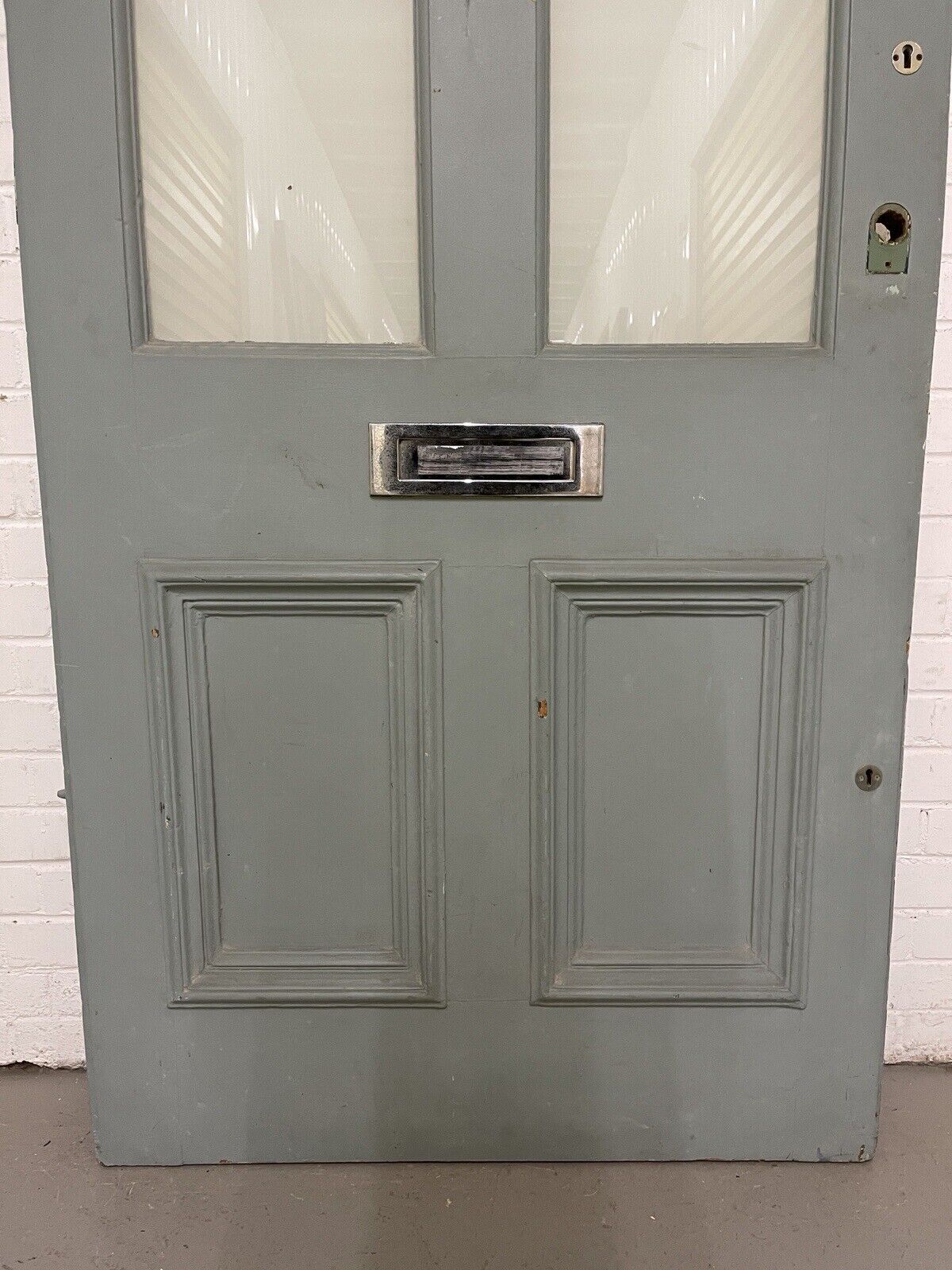 Reclaimed Old Victorian Edwardian Wooden Panel Front Door 2170 x 962mm