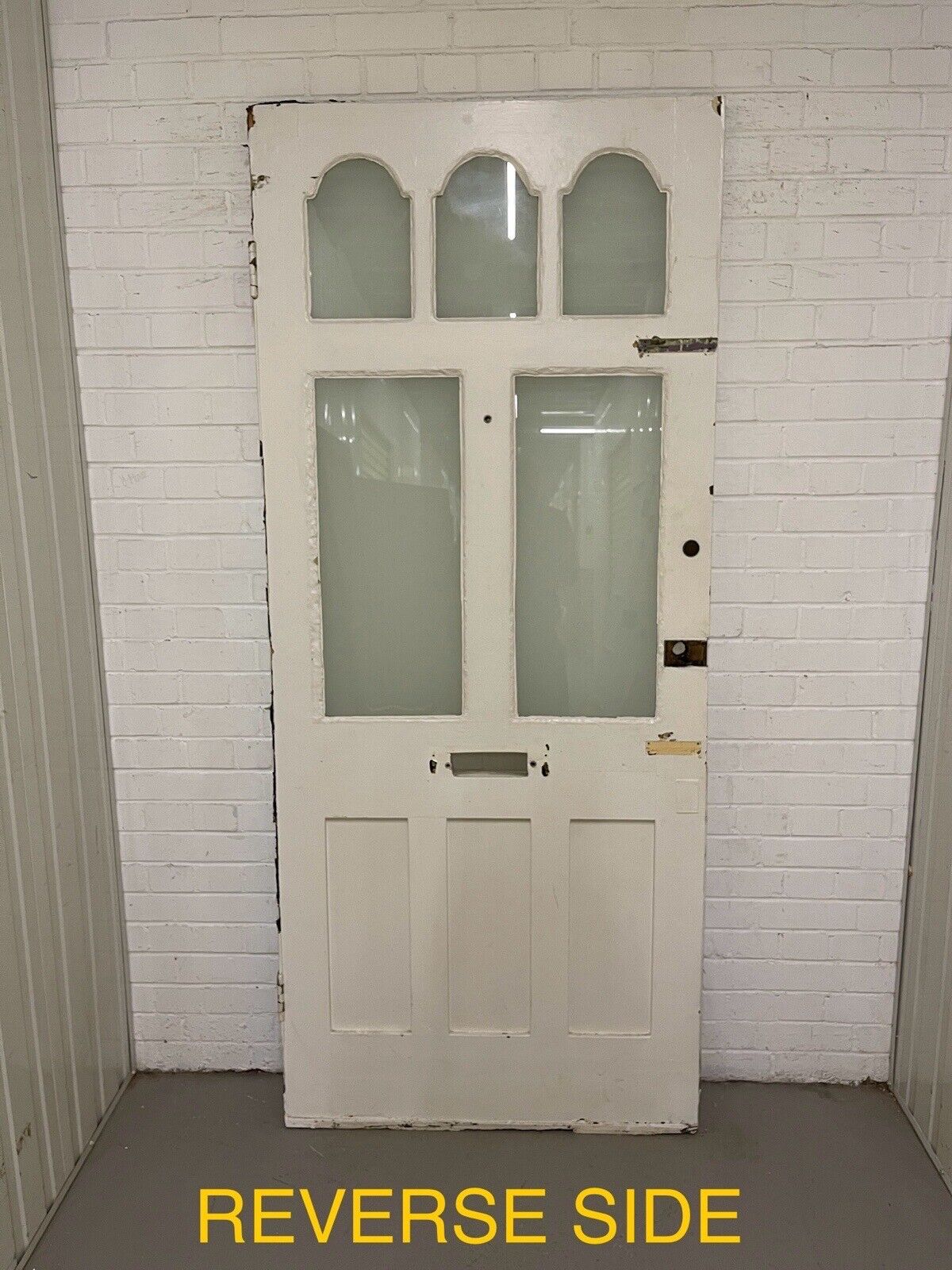 Reclaimed Victorian Edwardian Wooden Panel Front Door 2130 or 2135mm x 913mm