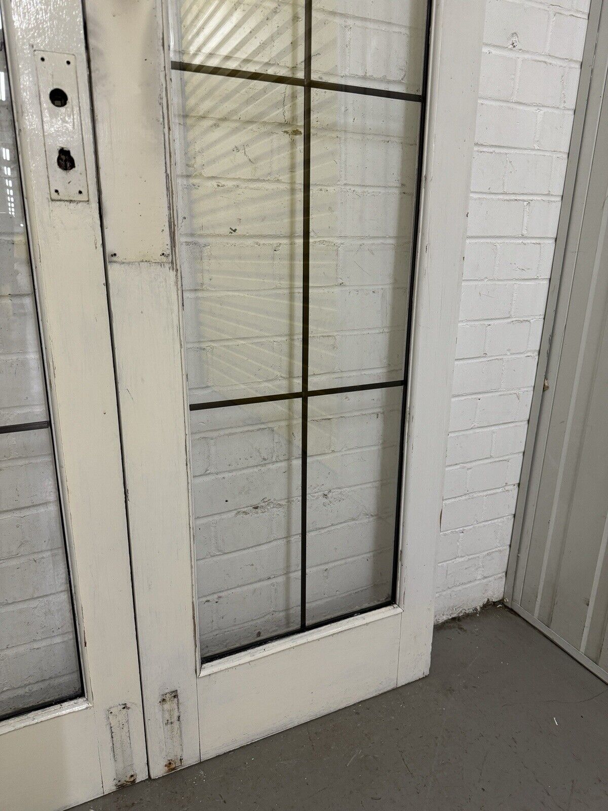Reclaimed French Double Glazed Wooden Double Doors 2003 x 1110mm
