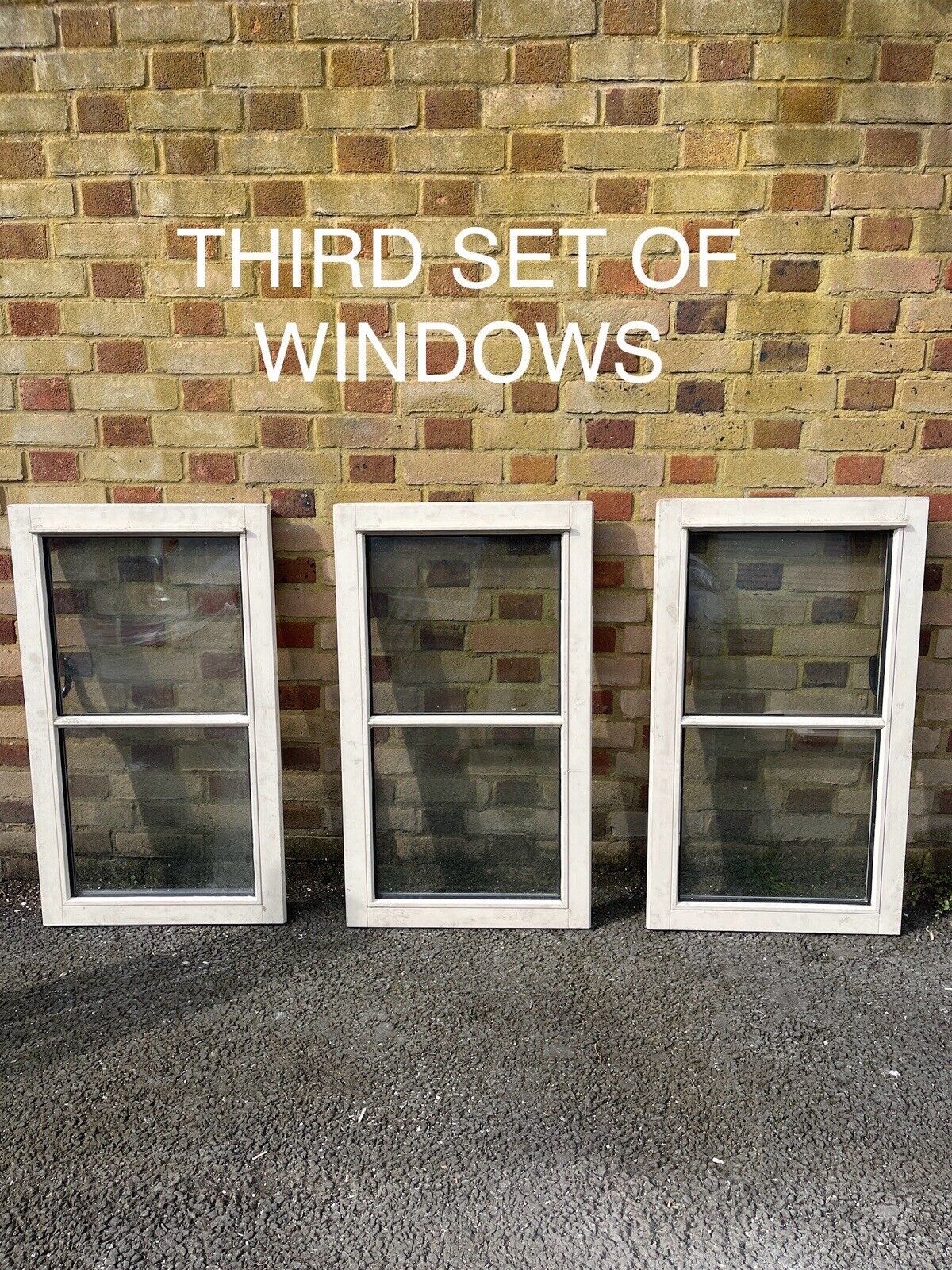 Job Lot Of Eleven Double Glazed Wooden Windows