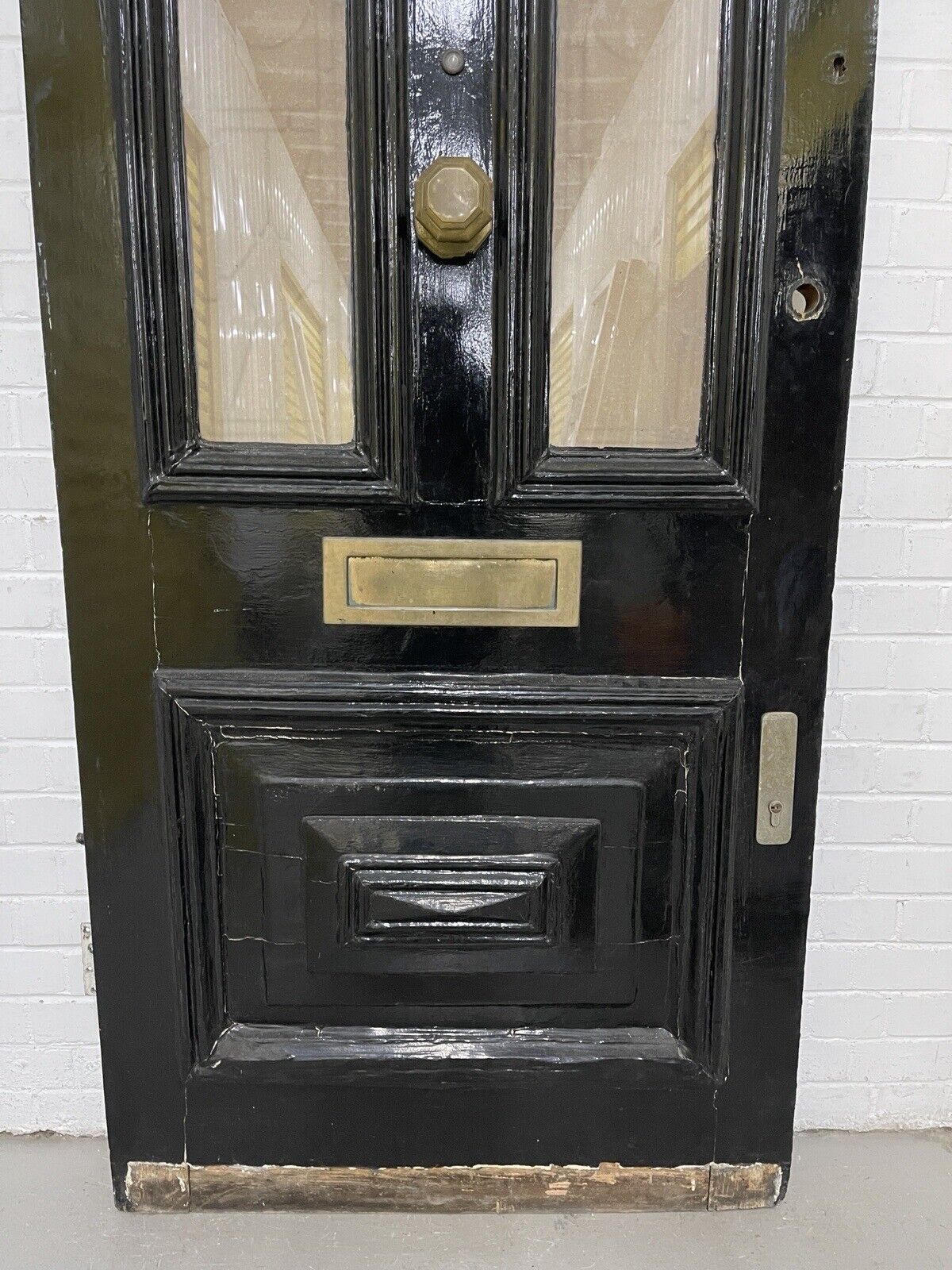 Reclaimed Victorian Edwardian Wooden Panel Front Door 2120 Or 2115 x 915mm