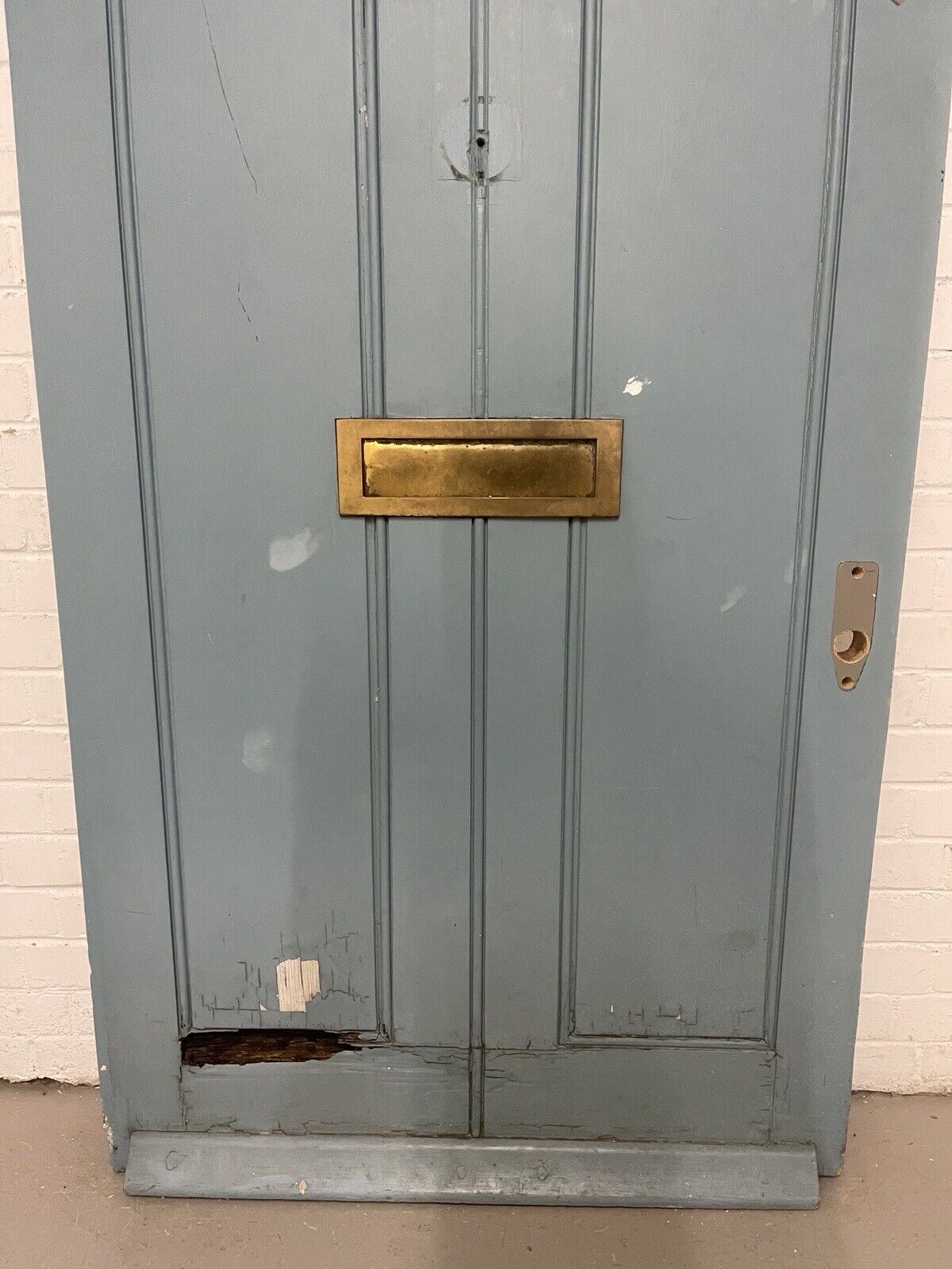 Reclaimed Old Victorian Edwardian Wooden Panel Front Door 2077 x 855mm