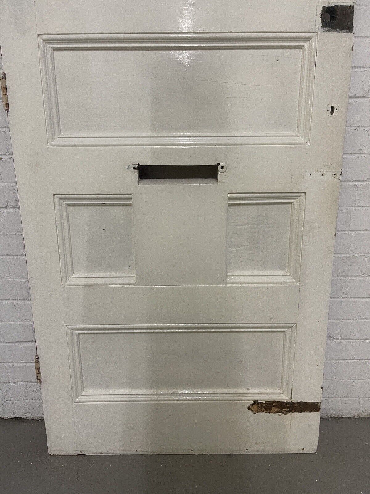Reclaimed Old Victorian Edwardian Wooden Panel Front Door 2070 Or 2080 x 860mm
