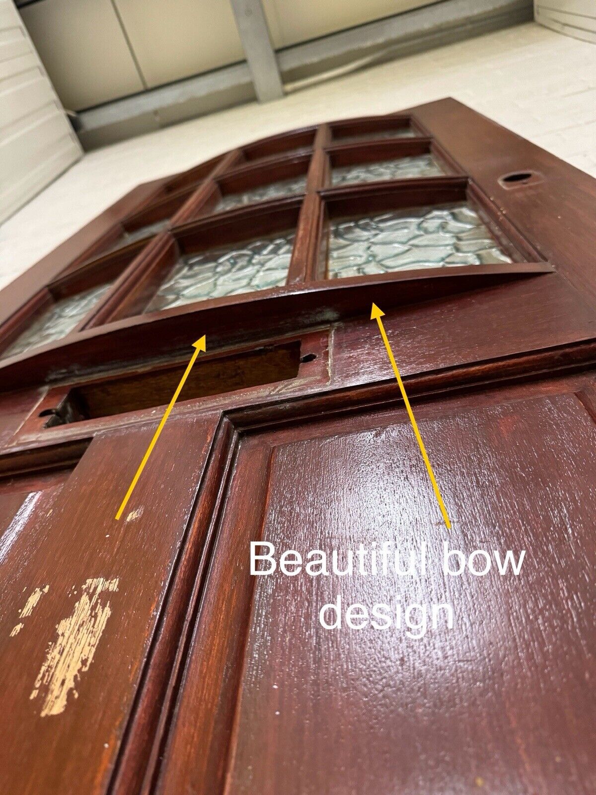 Reclaimed BOW DESIGN Wooden Panel External Front Door 2035 x 815mm