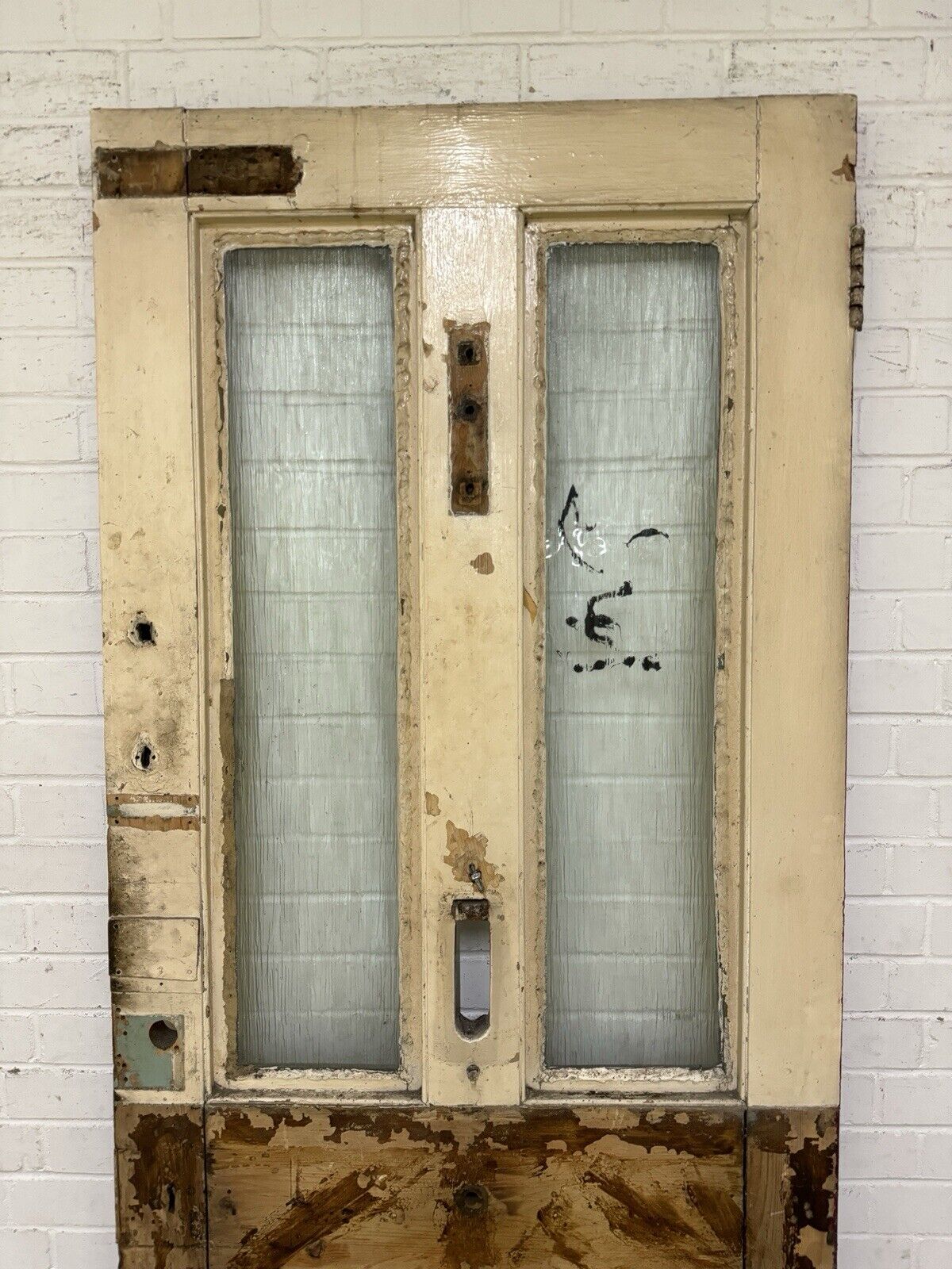 Reclaimed Old Victorian Edwardian Wooden Panel Front Door 2070 x 835mm