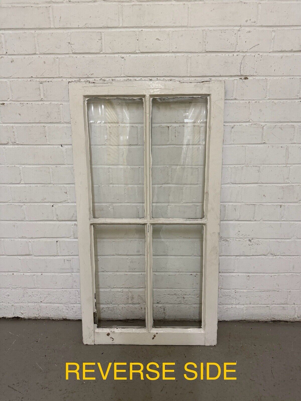 Job Lot Of Three Reclaimed Georgian 4 Panel Wooden Panel Windows
