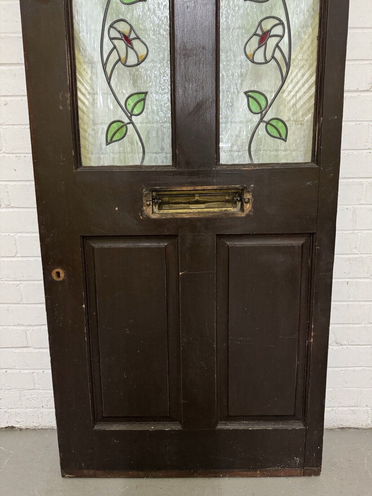 Reclaimed Style Stained Glass Wooden Panel Front Door 1980 or 1975mm x 760mm