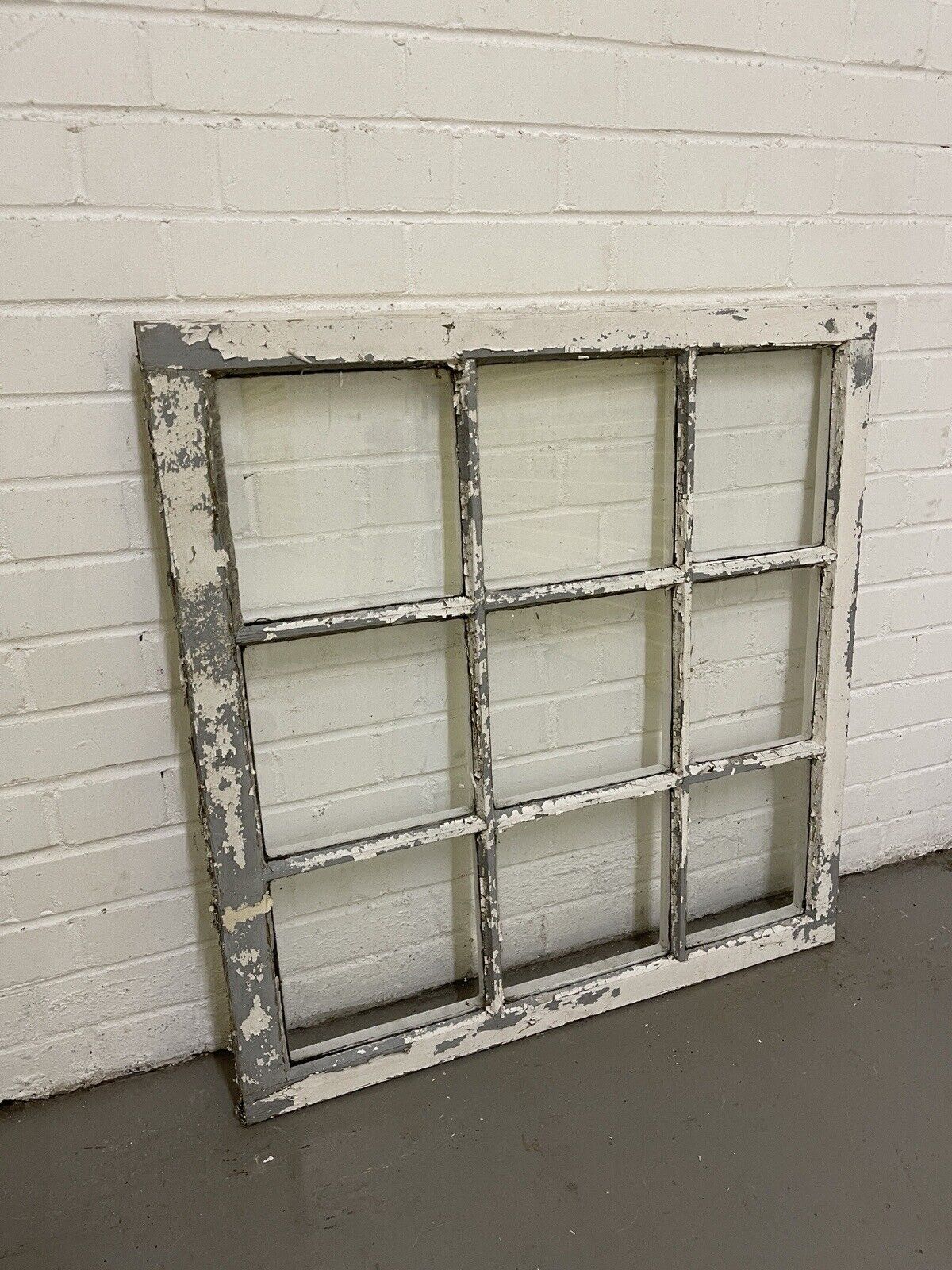 Reclaimed Modern Georgian 9 Panel Wooden Window 815 x 840mm or 797 x 825mm