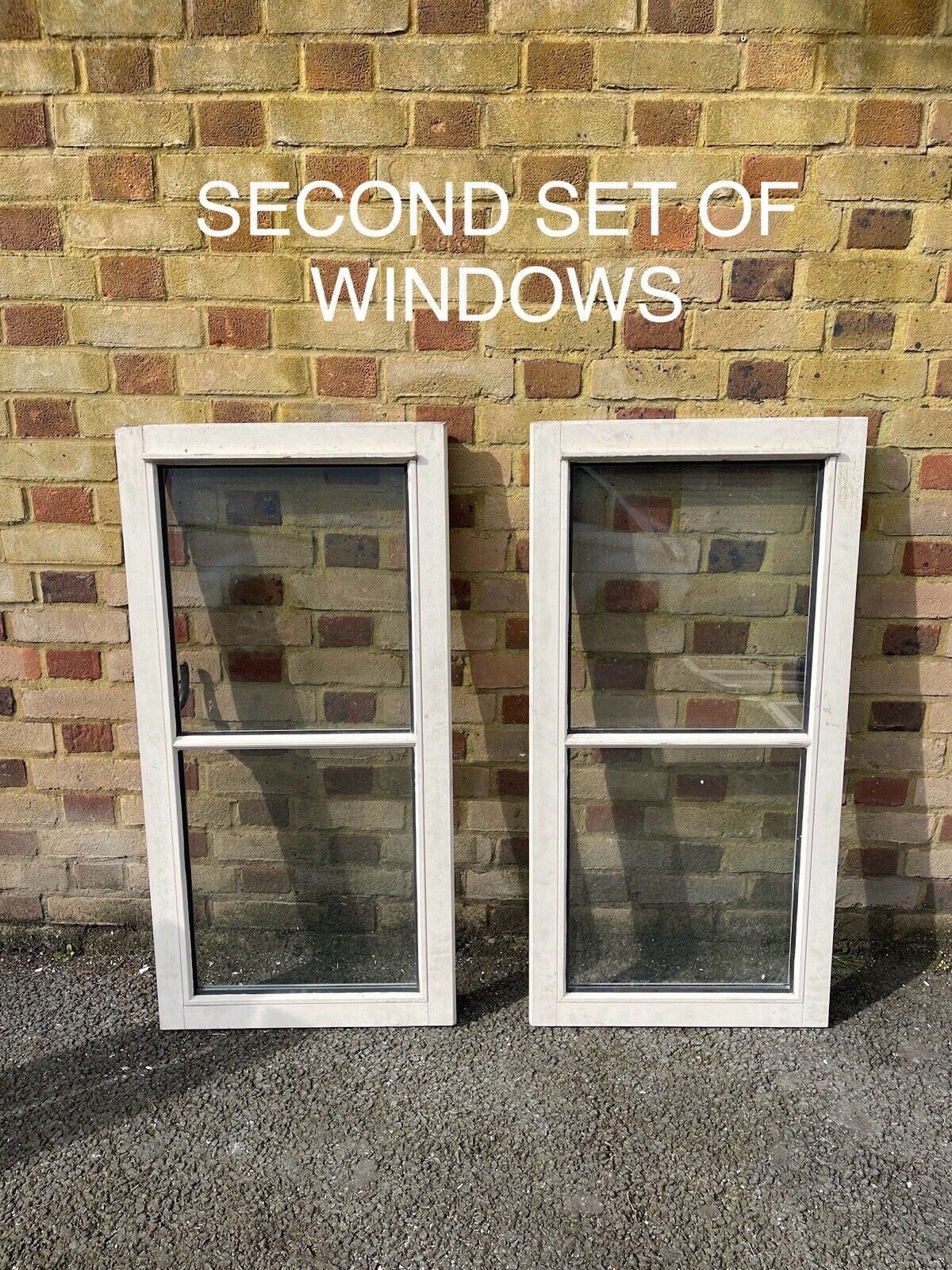 Job Lot Of Eleven Double Glazed Wooden Windows