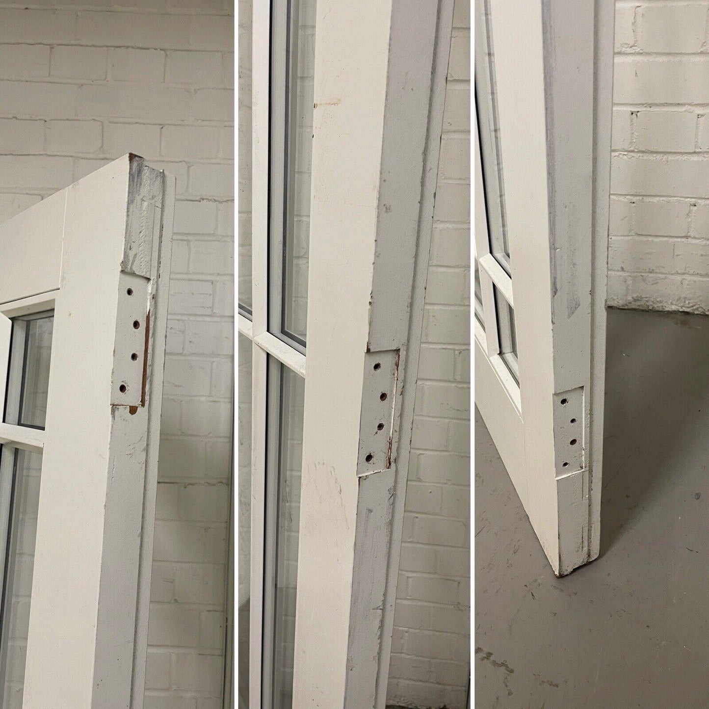 Reclaimed Style French Double Glazed Glass Wooden Double Doors 2034mm x 1530mm