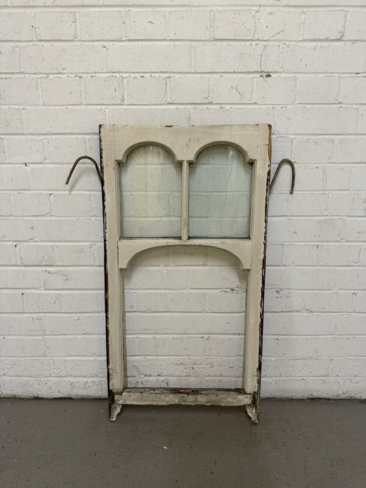 Reclaimed Old Edwardian Arch Sash Wooden Window 805 x 455mm