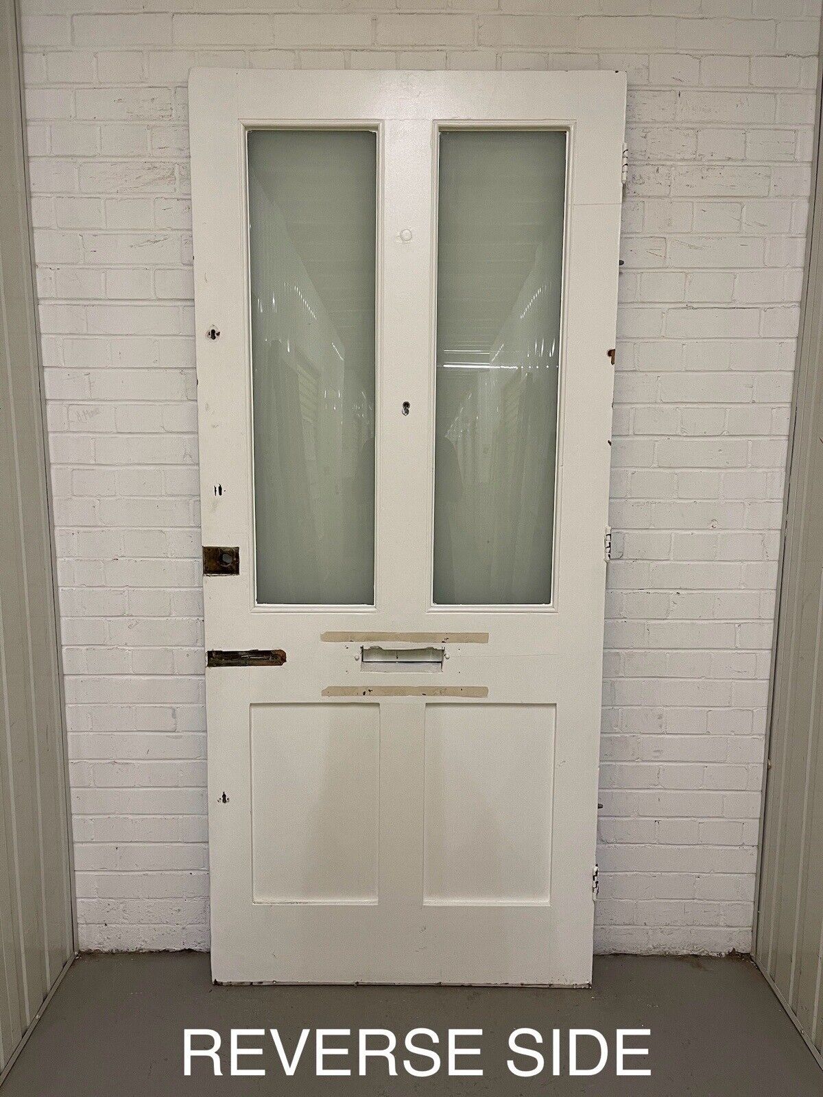 Reclaimed Old Victorian Edwardian Wooden Panel Front Door 2170 x 962mm