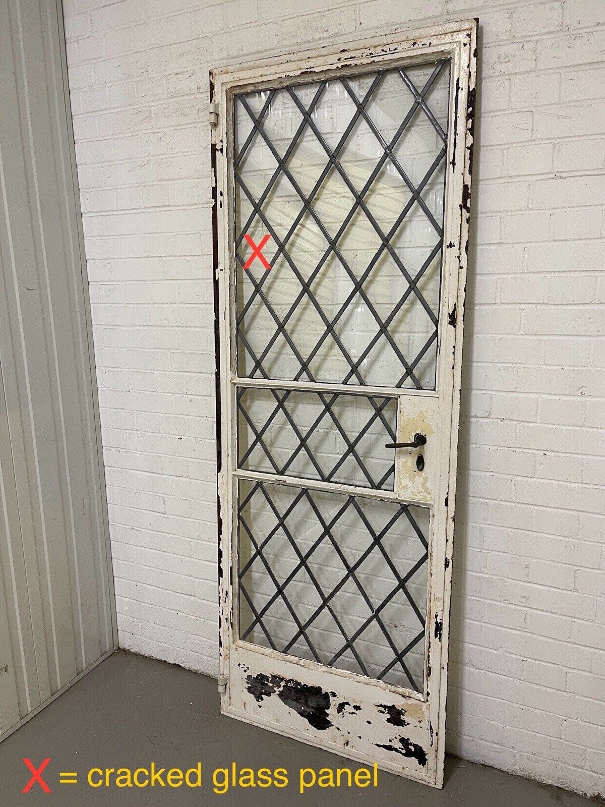 Reclaimed Vintage Industrial Crittall Crital Steel Metal Door Frame 2055 x 763mm