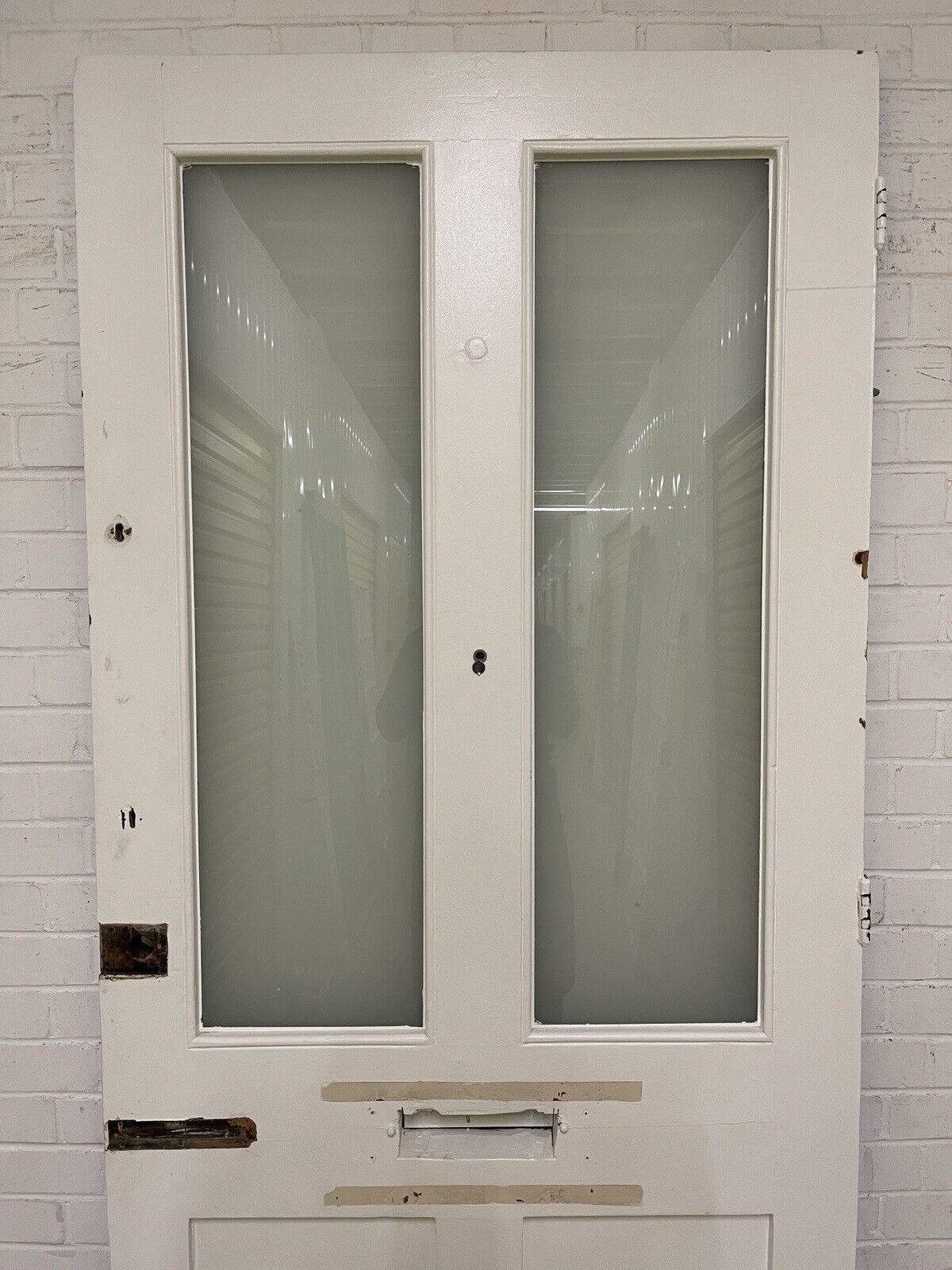 Reclaimed Old Victorian Edwardian Wooden Panel Front Door 2170 x 962mm
