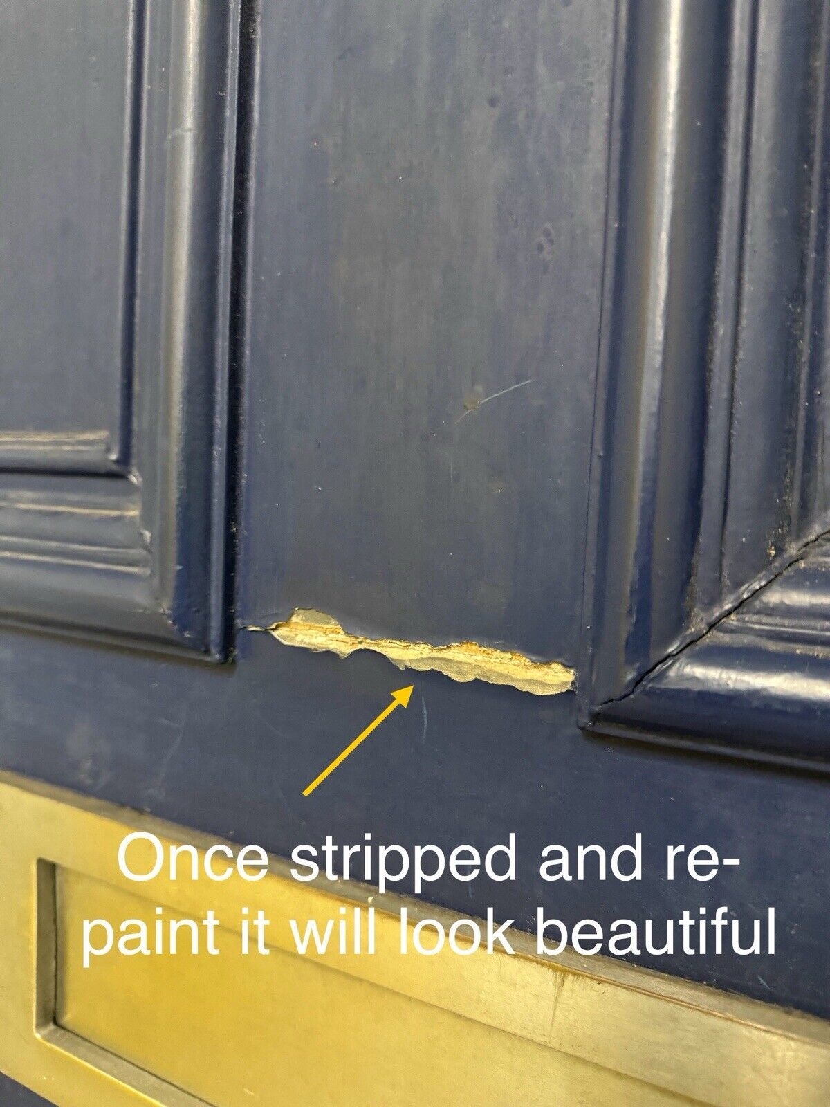 Reclaimed Old Victorian Edwardian Wooden Panel Front Door 2130 x 913mm