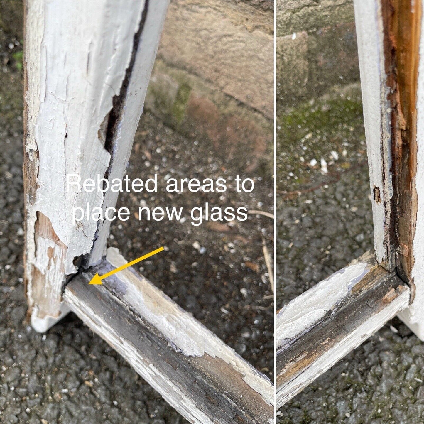 Job Lot of 3 Reclaimed Old Edwardian Arch Wooden Sash Windows 760 x 957mm