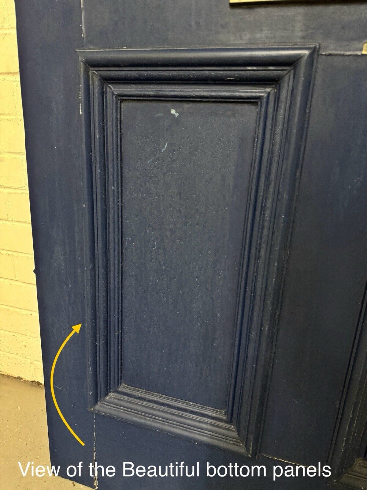 Reclaimed Old Victorian Edwardian Wooden Panel Front Door 2130 x 913mm