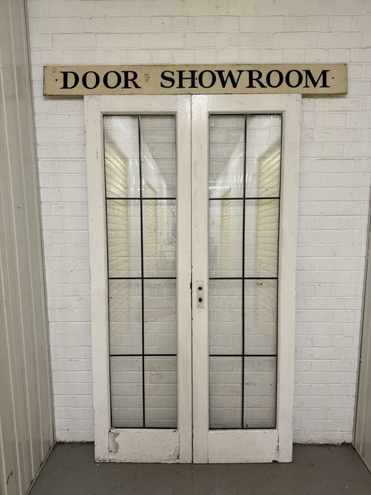 Reclaimed French Double Glazed Wooden Double Doors 2003 x 1110mm