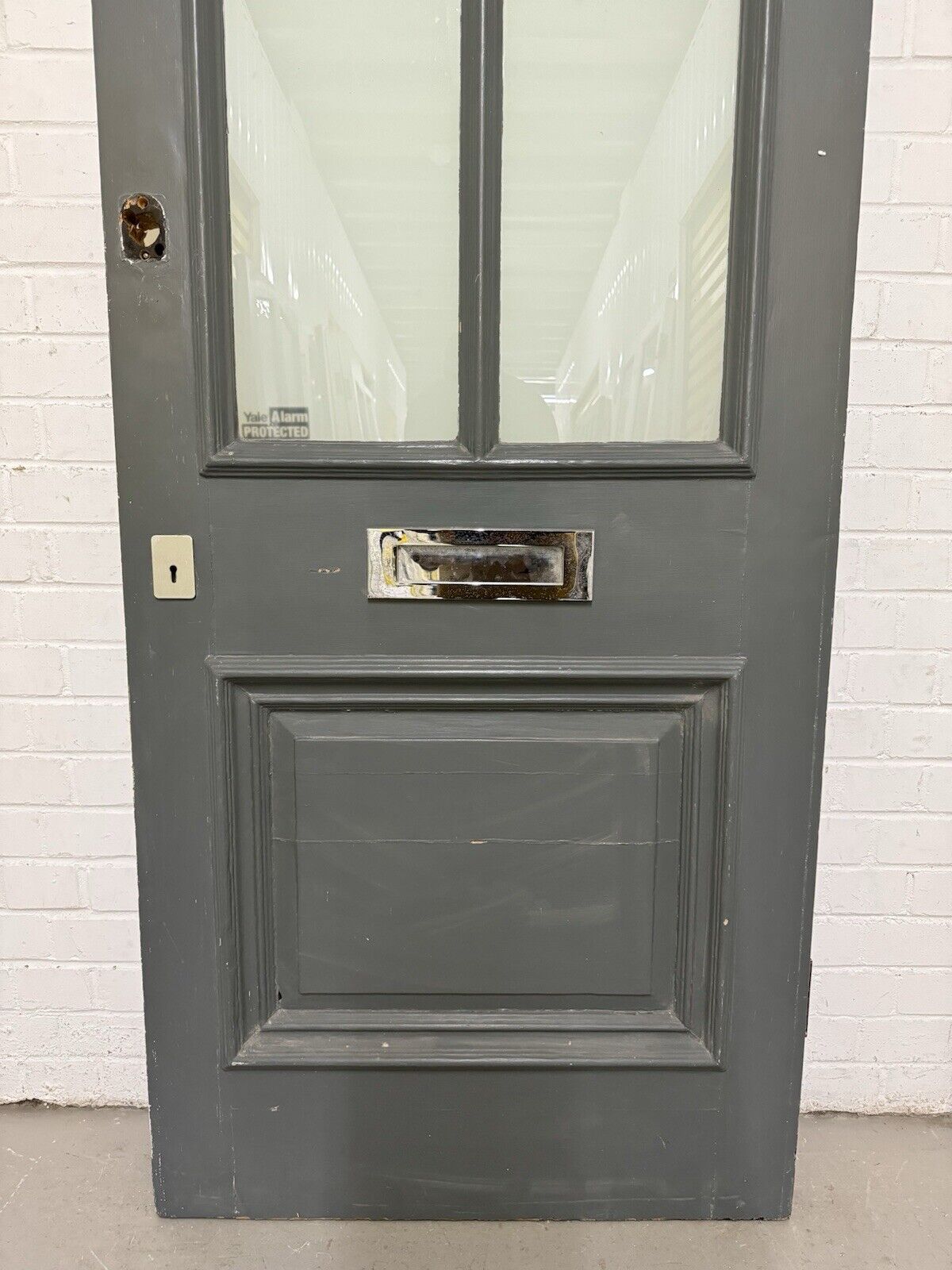 Reclaimed Old Edwardian Victorian Wooden Panel Front Door 2025 or 2030 x 805mm