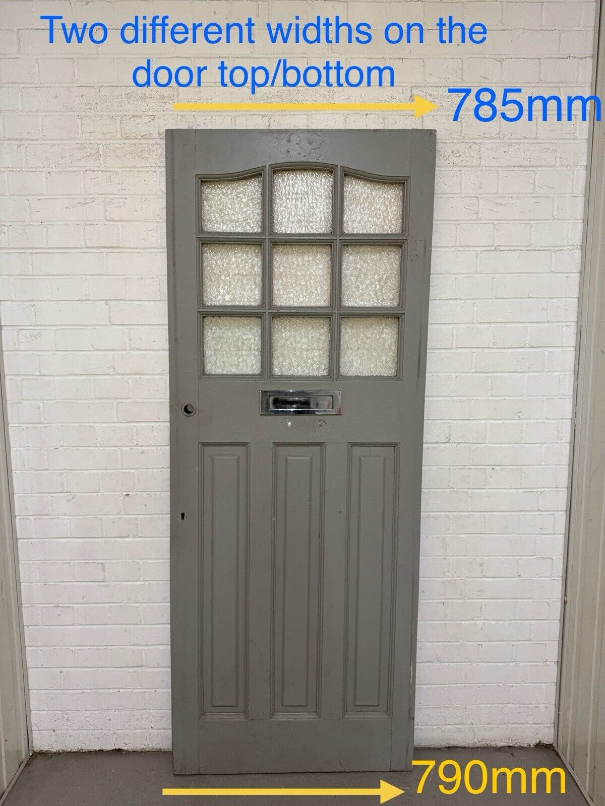 Reclaimed Victorian Edwardian Wooden Panel Front Door 2015 x 785 or 790mm
