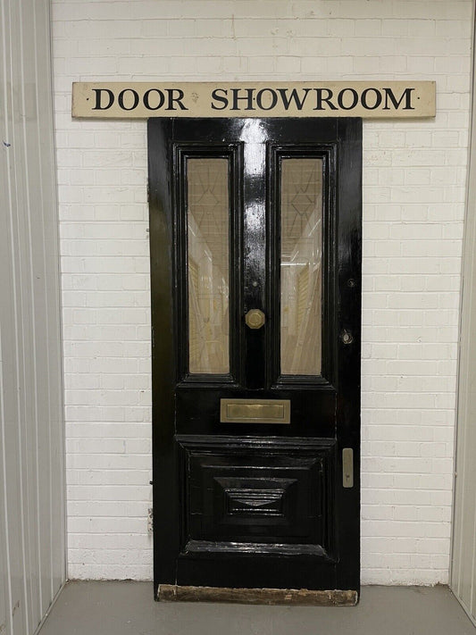 Reclaimed Victorian Edwardian Wooden Panel Front Door 2120 Or 2115 x 915mm