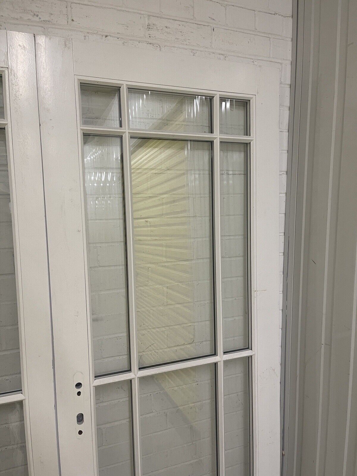 Reclaimed Style French Double Glazed Glass Wooden Double Doors 2034mm x 1530mm