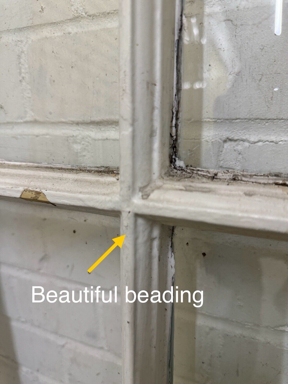 Pair Of Reclaimed Georgian 4 Panel Wooden Panel Windows