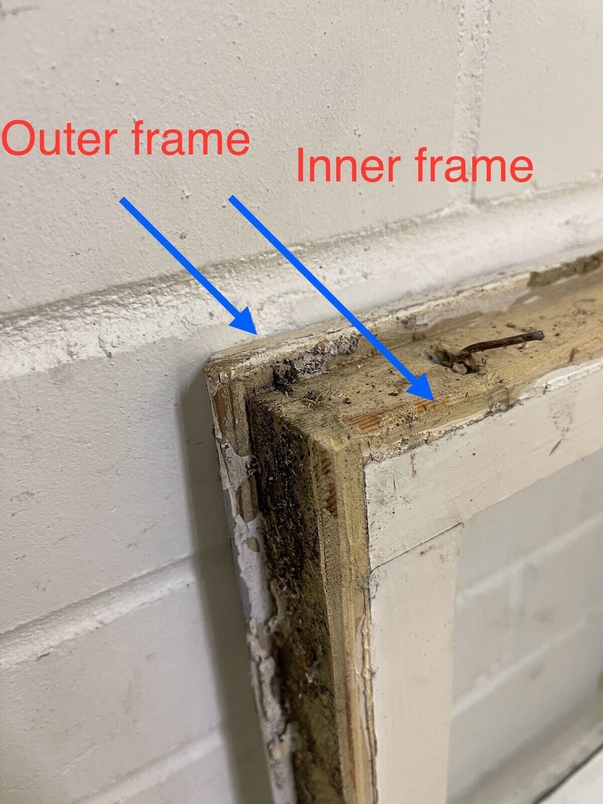 Reclaimed Modern Georgian 9 Panel Wooden Window 815 x 840mm or 797 x 825mm