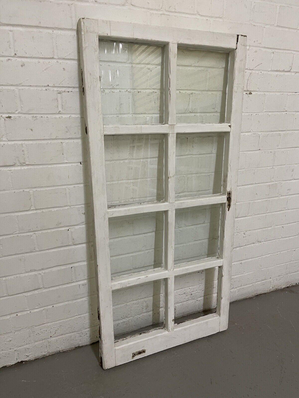 Reclaimed Old Modern Georgian Style 8 Panel Wooden Window 568 x 1175mm