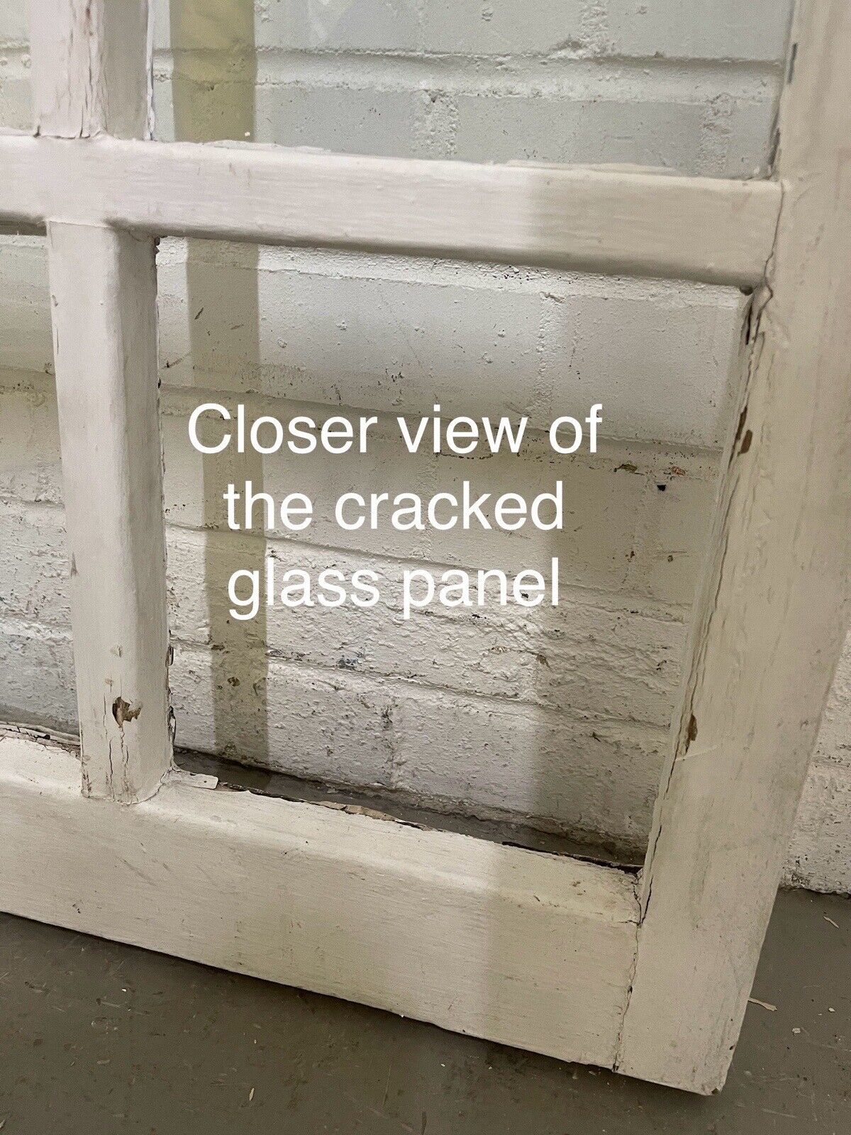 Reclaimed Old Modern Georgian Style 8 Panel Wooden Window 568 x 1175mm