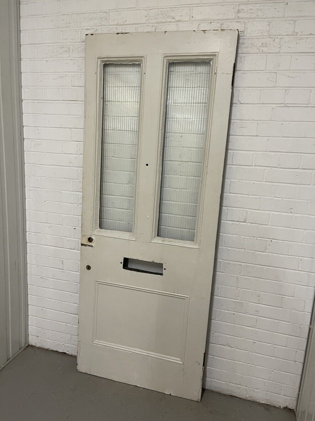 Reclaimed Old Edwardian Victorian Wooden Panel Front Door 2023 or 2030 x 810mm