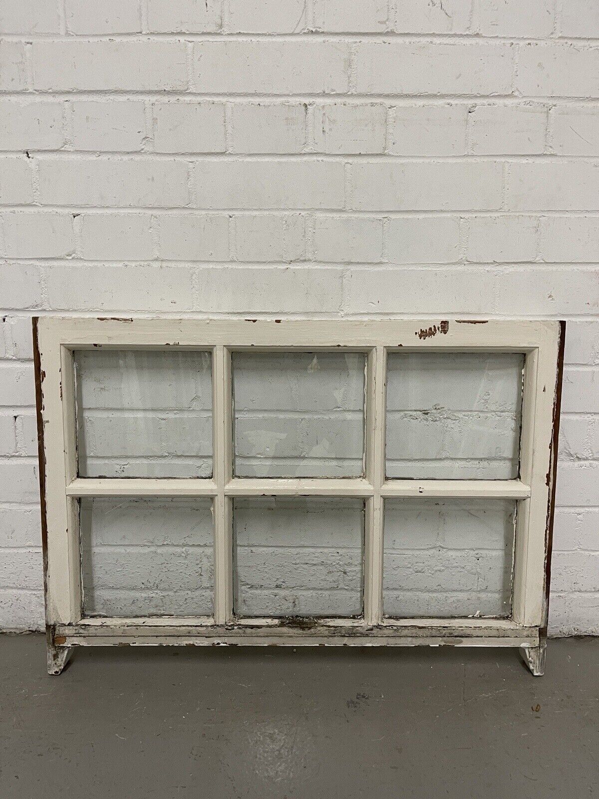 Pair Reclaimed Georgian 6 Panel Wooden Panel Sash Window 770 x 545 770 x 590mm