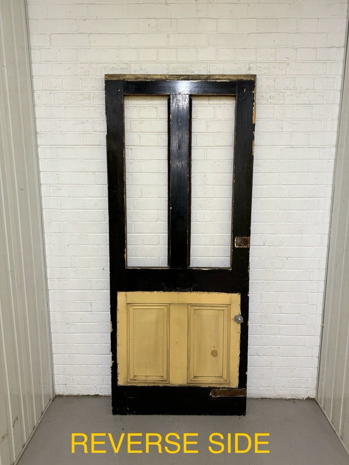 Reclaimed Old Victorian Edwardian Wooden Panel Front Door 2075 or 2080 x 855mm