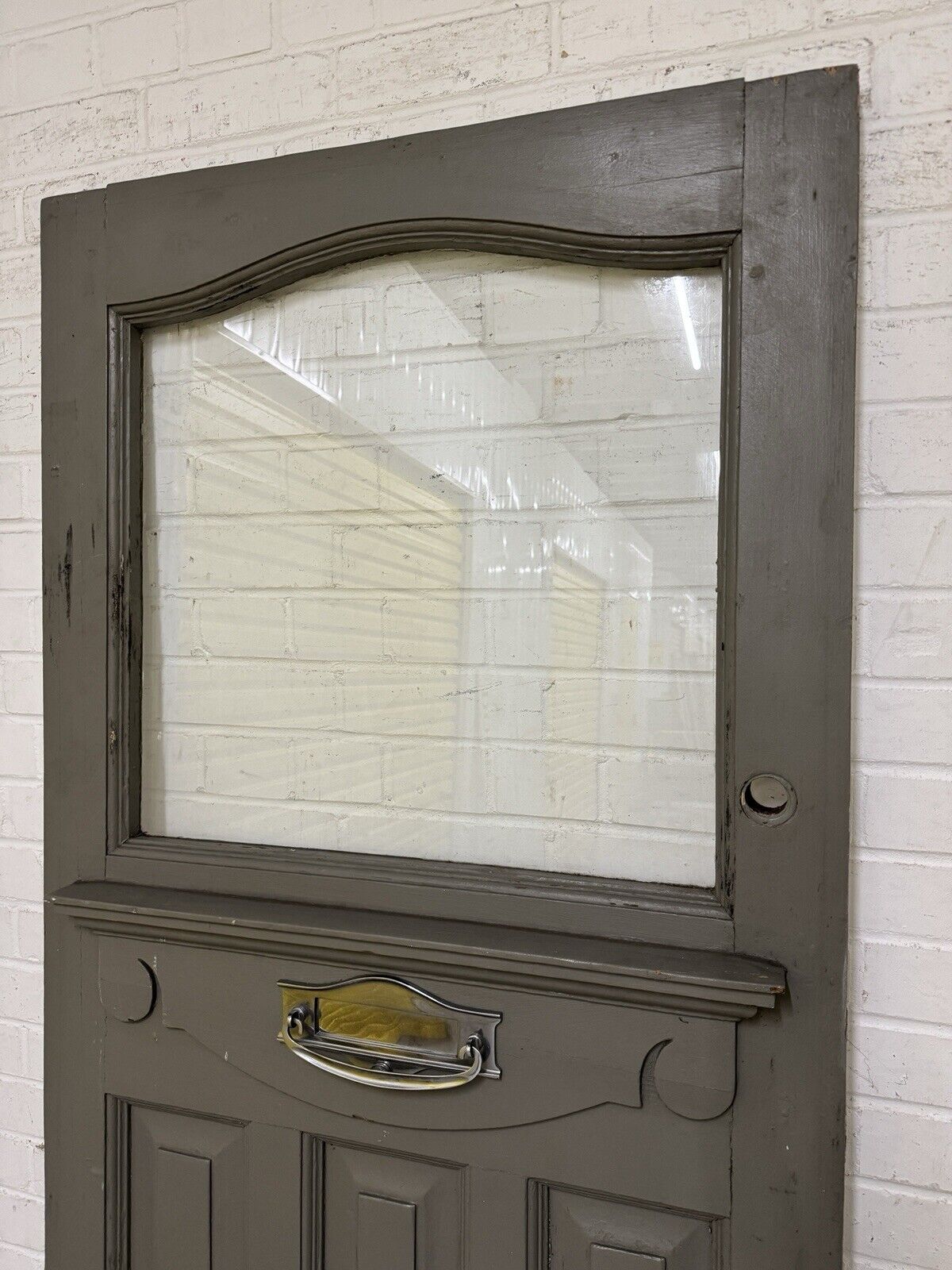 Reclaimed Victorian Edwardian Wooden Panel Front Door 2028 or 2024mm x 810mm