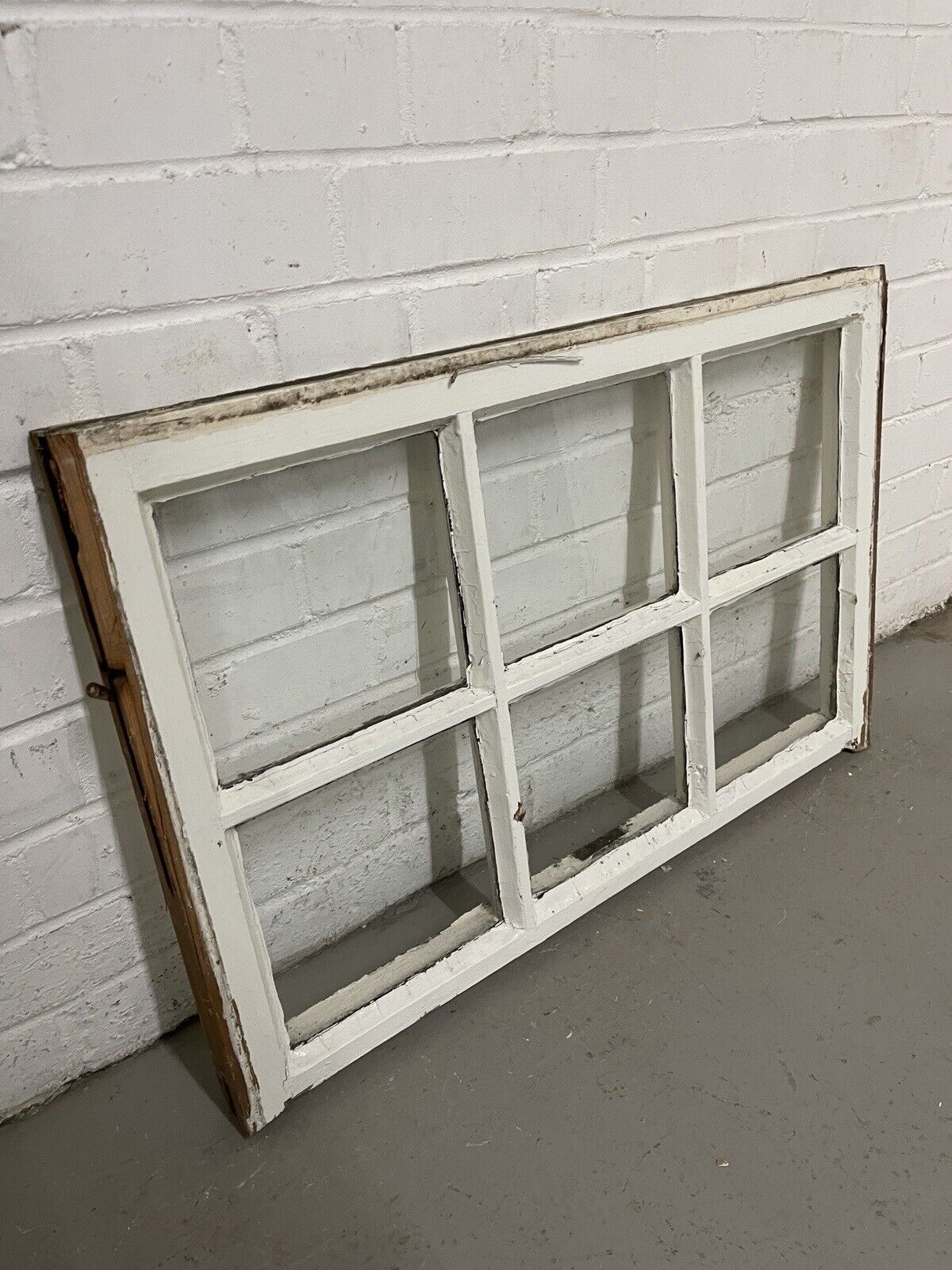 Reclaimed Georgian 6 Panel Wooden Panel Sash Window 770 x 505mm