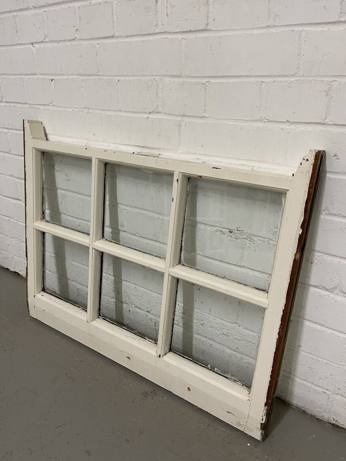 Pair Reclaimed Georgian 6 Panel Wooden Panel Sash Window 770 x 545 770 x 590mm