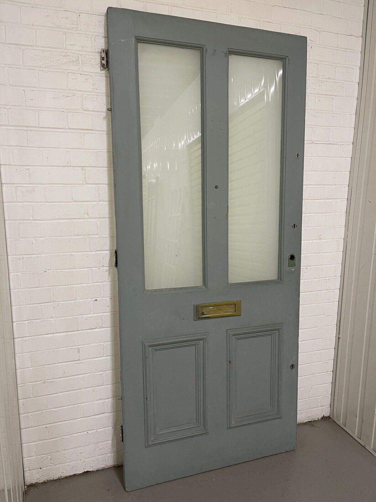 Reclaimed Old Victorian Edwardian Wooden Panel Front Door 2170 x 962mm