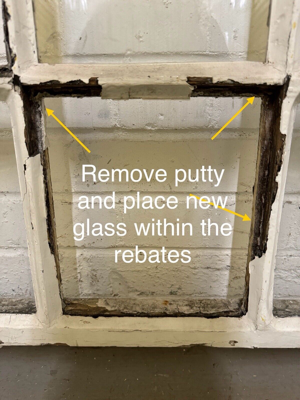Reclaimed Old Georgian 9 Panel Wooden Window 900 x 755mm