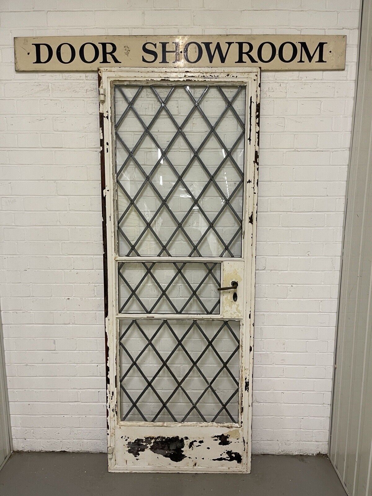 Reclaimed Vintage Industrial Crittall Crital Steel Metal Door Frame 2055 x 763mm