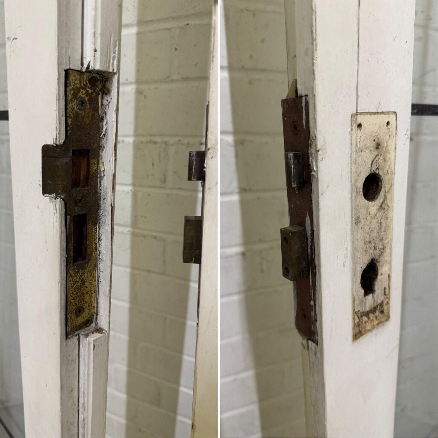 Reclaimed French Double Glazed Wooden Double Doors 2000 x 1107mm