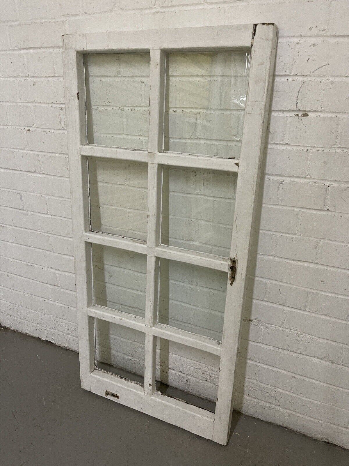 Reclaimed Old Modern Georgian Style 8 Panel Wooden Window 568 x 1175mm