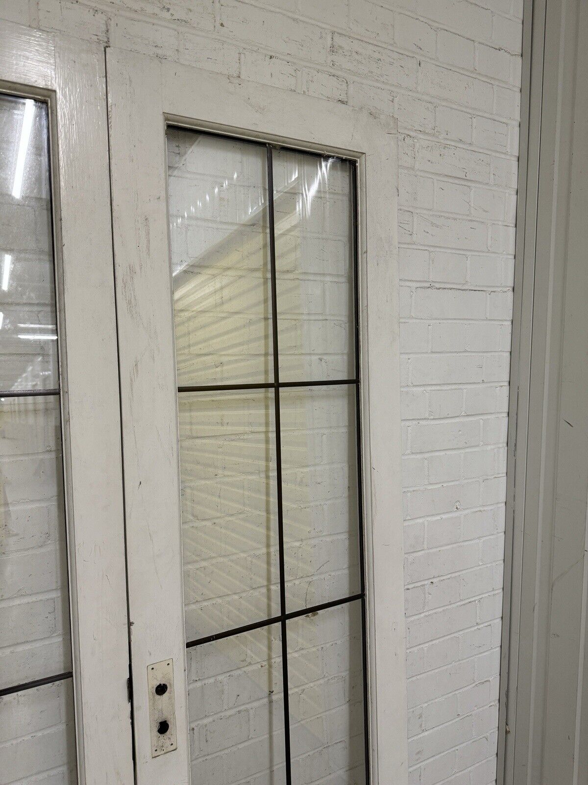 Reclaimed French Double Glazed Wooden Double Doors 2003 x 1110mm