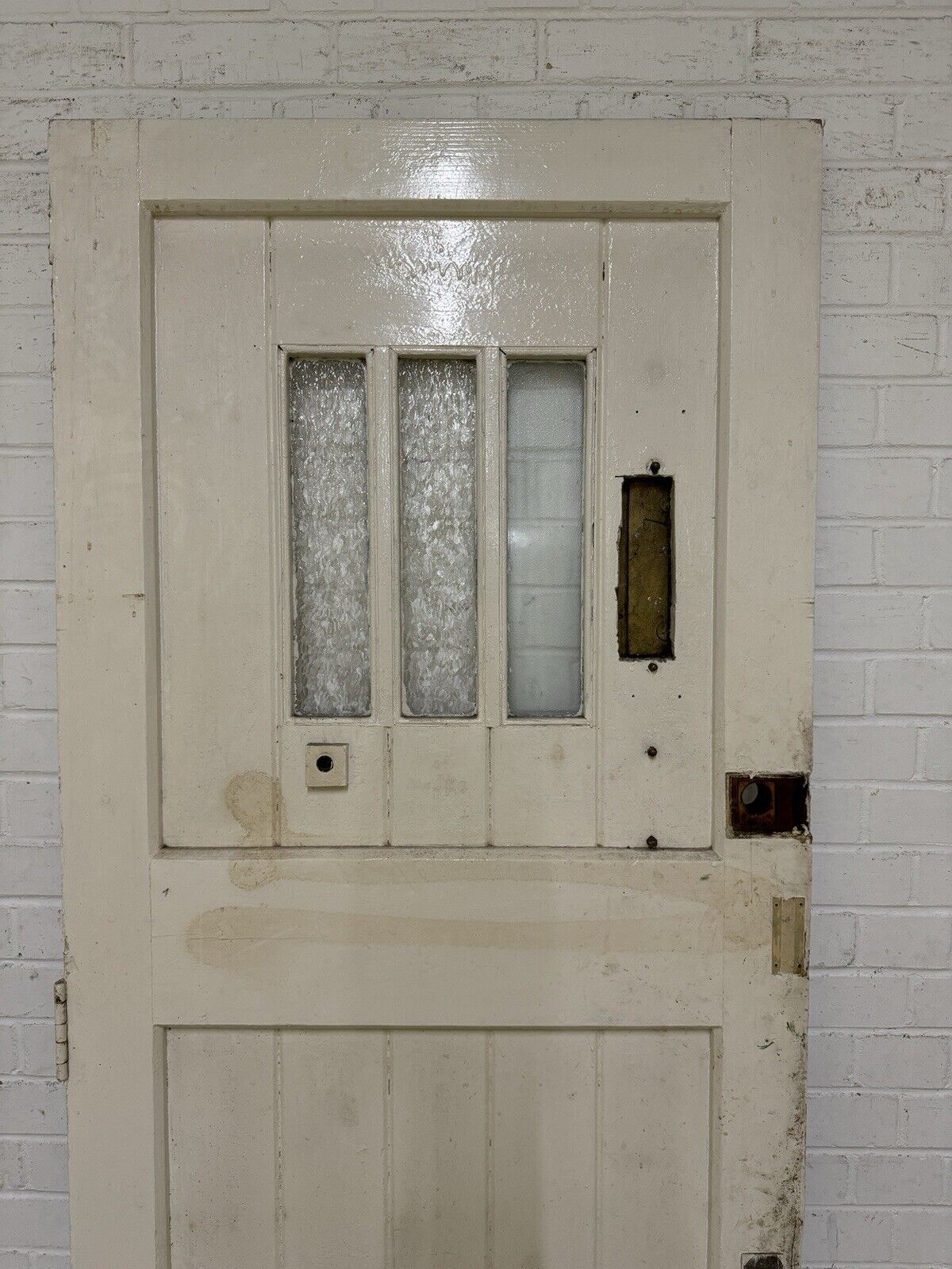 Reclaimed Old Arts and Crafts Victorian Wooden Front Door 2023 x 805mm